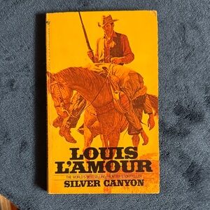 L'Amour Silver Canyon Book - Vibrant Orange Cover